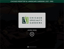 Tablet Screenshot of chicagogardens.com